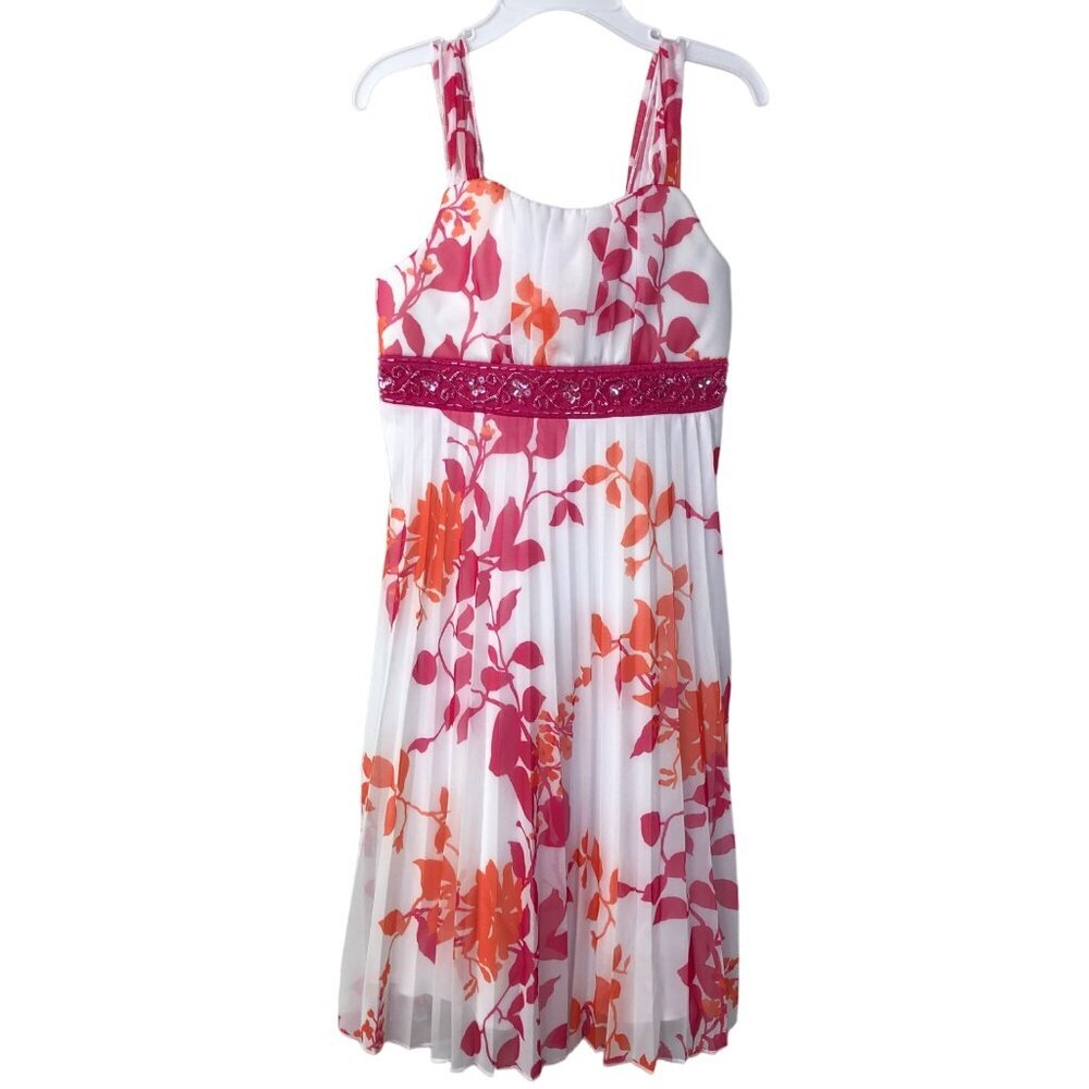 SPEECHLESS SQUARENECK SLEEVELESS‎ floral Dress SZ 7 NWT